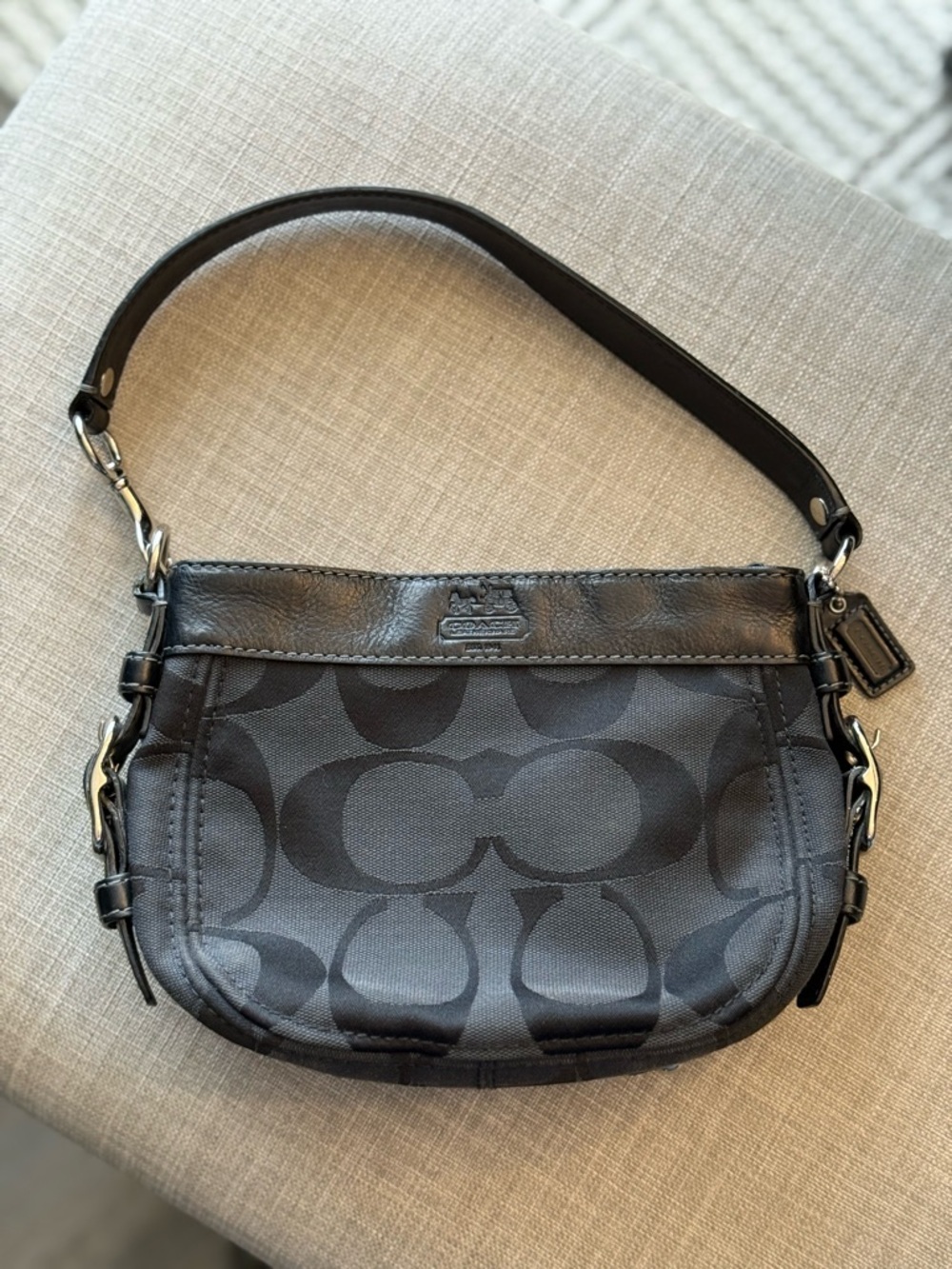 Vintage Coach Mini Zoe Optic Hobo Y2K Small Shoulder Bag - Picture 2 of 10